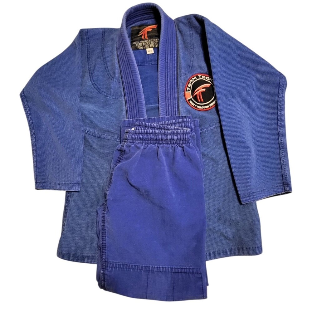 Jiu-jitsu Gi Youth Size M2 Blue Kids BJJ Team Tooke